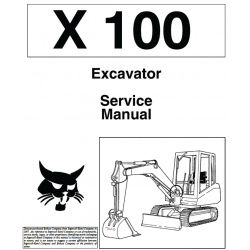 Bobcat X100 - instrukcje napraw - schematy - DTR - service manuals - Bobcat X 100